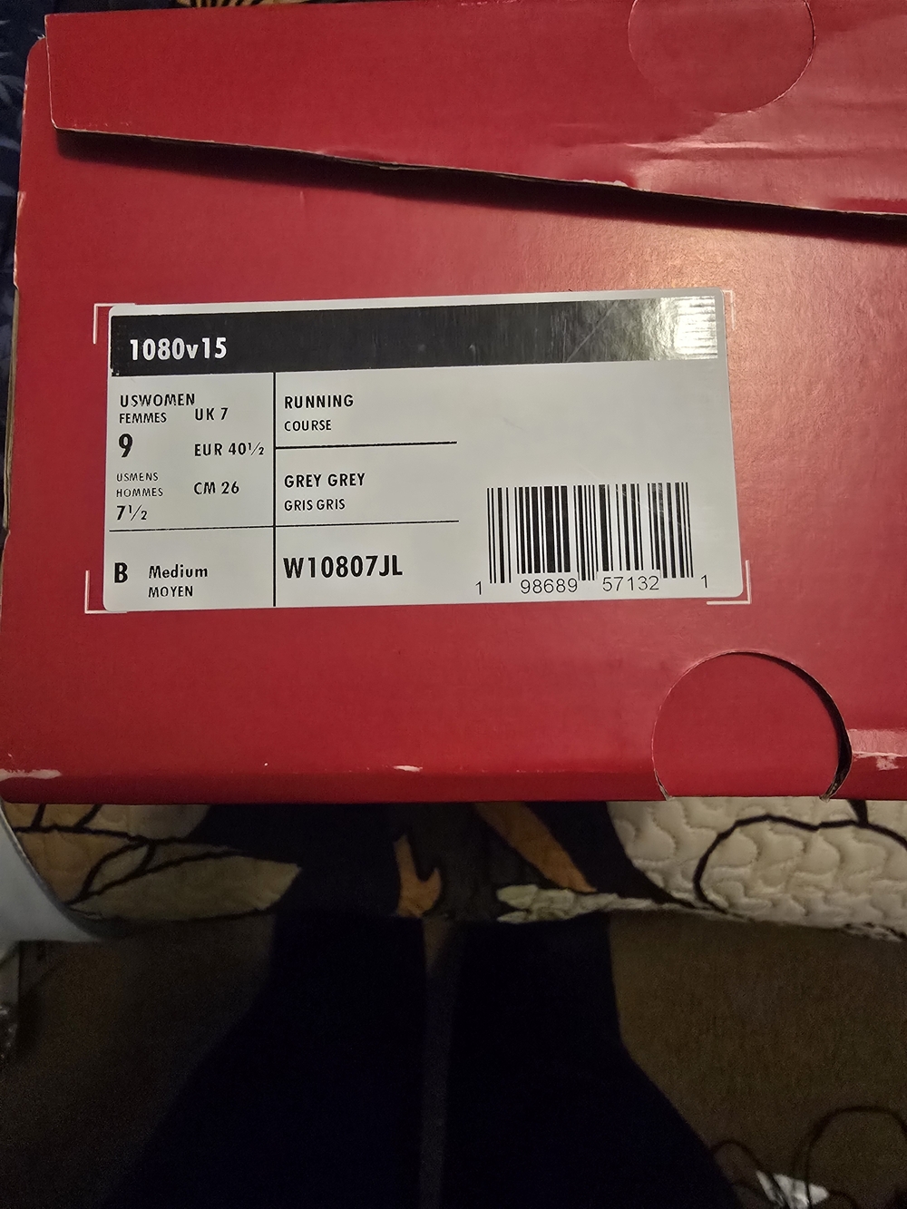 New Balance Women's 1080v15 Running Shoes - Grey - Picture 2 of 5